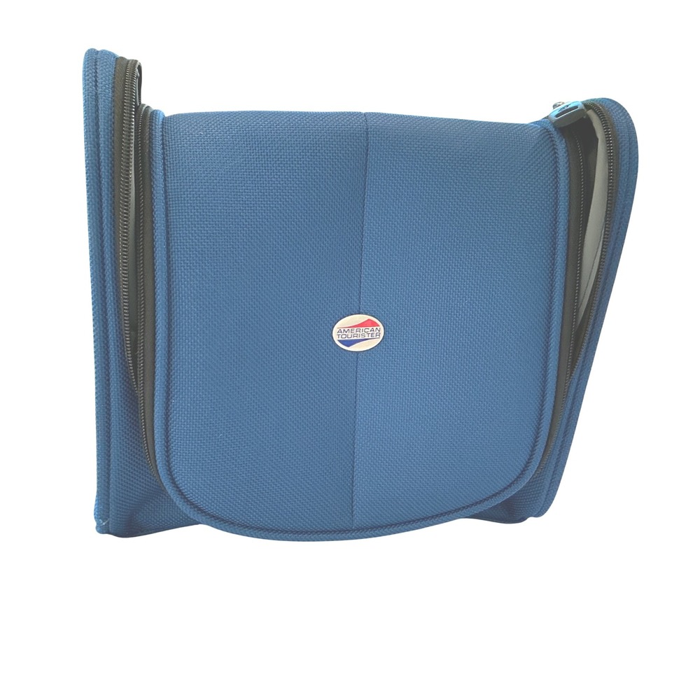 American Tourister Hanging Travel Toiletry Bag Organizer Case Blue